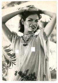 9r098 BIANCA JAGGER English 6.5x9.5 still '70s actress/model in see-through blouse by Ian Bradshaw!