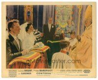 9r078 BAREFOOT CONTESSA color English FOH LC '54 Humphrey Bogart watches Ava Gardner marry Brazzi!