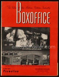 9s189 BOX OFFICE exhibitor magazine April 19, 1952 Macao, Maru Maru, cool NSS ad!