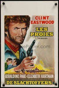 9t612 BEGUILED Belgian '71 completely different art of Clint Eastwood, Don Siegel directed!