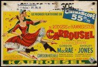 9t621 CAROUSEL Belgian '56 Shirley Jones, Gordon MacRae, Rodgers & Hammerstein musical!