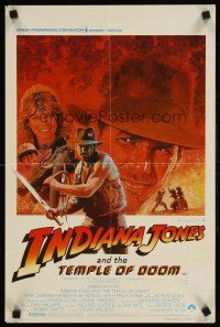9t689 INDIANA JONES & THE TEMPLE OF DOOM Belgian '84 Harrison Ford w/whip & Kate Capshaw!