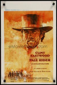 9t743 PALE RIDER Belgian '85 great artwork of cowboy Clint Eastwood by C. Michael Dudash!