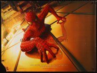 9t154 SPIDER-MAN teaser DS British quad '02 Maguire crawling up wall, Sam Raimi, Marvel Comics!