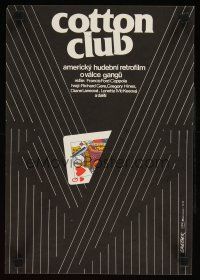 9t190 COTTON CLUB Czech 11x16 '86 Francis Ford Coppola, Weber art of suit & poker playing card!