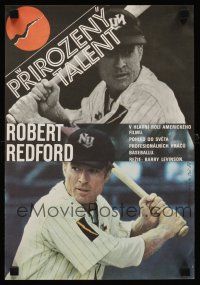 9t218 NATURAL Czech 11x16 '84 Robert Redford, Robert Duvall, Barry Levinson, baseball!