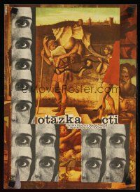 9t225 QUESTION OF HONOUR Czech 11x16 '68 Ugo Tognazzi, strange Grygar artwork!