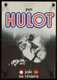 9t232 TRAFFIC Czech 11x16 '74 great different art of Jacques Tati as Mr. Hulot by Ziegler!