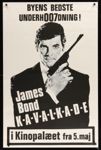 9t421 JAMES BOND CAVALCADE Danish '70s classic image of Roger Moore as Bond 007!