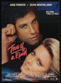 9t473 TWO OF A KIND Danish '83 close-up of John Travolta & Olivia Newton-John!