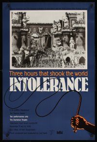9t170 INTOLERANCE English double crown R88 D.W. Griffith, 3 hours that shook the world, different!