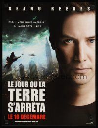 9t506 DAY THE EARTH STOOD STILL teaser French 15x21 '08 Keanu Reeves, Jennifer Connelly!