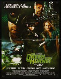 9t524 GREEN HORNET French 15x21 '11 Seth Rogen in title role, Jay Choau, Cameron Diaz!