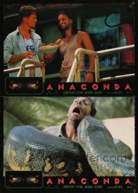 9t254 ANACONDA set of 4 Spanish 18x25s '97 Jon Voight, Jennifer Lopez, Ice Cube, Eric Stoltz!