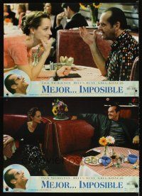 9t255 AS GOOD AS IT GETS set of 4 Spanish 18x26s '98 Jack Nicholson & Helen Hunt!