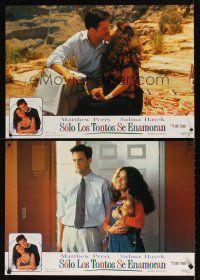 9t262 FOOLS RUSH IN set of 4 Spanish 18x26s '97 Salma Hayek, Matthew Perry, an impulse love story!