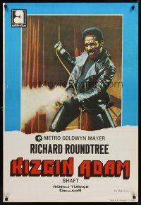 9t115 SHAFT Turkish '81 classic image of Richard Roundtree firing gun!