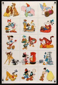 9w173 WONDERFUL WORLD OF DISNEY English commercial poster '81 art of Walt's characters!
