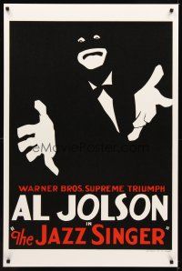 9w250 JAZZ SINGER S2 recreation 1sh 2001 art of Al Jolson in blackface!