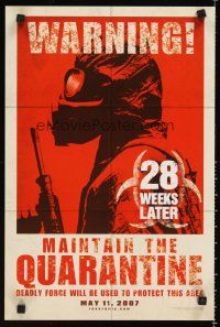 9w369 28 WEEKS LATER mini poster '07 Catherine McCormack, Robert Carlyle, zombies!