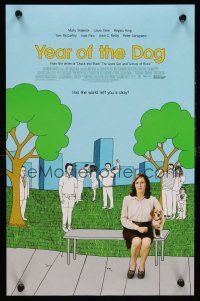 9w484 YEAR OF THE DOG mini poster '07 Molly Shannon on park bench & art of people!