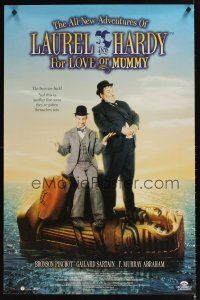 9w316 ALL NEW ADVENTURES OF LAUREL AND HARDY - FOR LOVE OR MUMMY video special 25x38 '99 Pinchot!