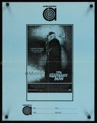 9w398 ELEPHANT MAN college poster '80 John Hurt is not an animal, Hopkins, directed by David Lynch!