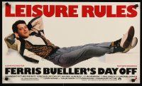 9w408 FERRIS BUELLER'S DAY OFF special 14x24 '86 Matthew Broderick in John Hughes teen classic!