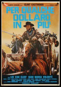 9w658 FOR A FEW DOLLARS MORE REPRODUCTION Italian special 27x39 '80s Sergio Leone, Clint Eastwood!