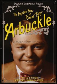 9w182 FORGOTTEN FILMS OF ROSCOE FATTY ARBUCKLE video 24x36 poster '05 great super close up!