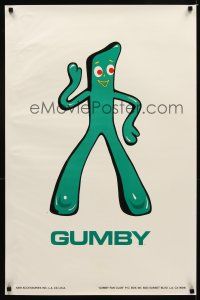 9w149 GUMBY commercial poster '88 cool image of everybody's favorite green animated character!