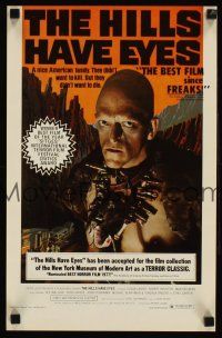 9w420 HILLS HAVE EYES 11x17 special poster '78 Wes Craven, sub-human Michael Berryman!