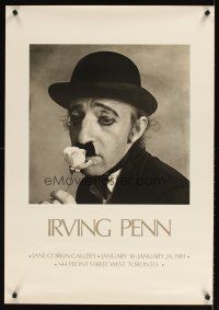 9w188 IRVING PENN Canadian art exhibition '81 cool photo of Woody Allen as Charlie Chapin!