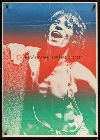 9w059 MICK JAGGER English music 24x34 '70s great image of The Rolling Stones lead singer!