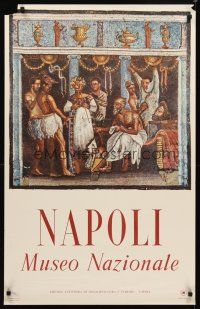 9w193 NAPOLI MUSEO NAZIONALE Italian museum exhibition '80s great image of gruesome tile mosaic!