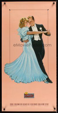 9w198 NOSTALGIA MERCHANT video special 20x40 '87 Stavrinos art of Ginger Rogers & Fred Astaire!