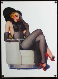 9w673 SPICY MAGAZINE REPRO special poster '00 sexy pin-up art, please help identify!