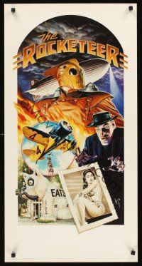 9w348 ROCKETEER special 18x35 '91 Disney, really cool different Dave Stevens art!
