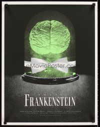 9w486 YOUNG FRANKENSTEIN Alamo Drafthouse numbered 67/71 special 18x23 R09 silkscreen art of brain!