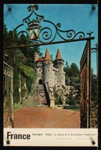9w568 FRANCE French travel poster '56 Velay, Chateau de la Rochelambert!