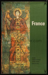 9w569 FRANCE French travel poster '60s great image from Art Roman, L'Archange Saint-Michele!