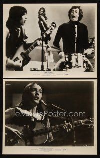 9y933 BIG T.N.T. SHOW 2 8x10 stills '66 c/u of Joan Baez playing guitar & singing into microphone!