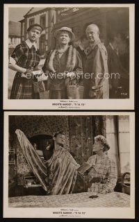 9y943 CRAZY FOR LOVE 2 8x10 stills '60 young Brigitte Bardot wearing proper outfit & holding fabric