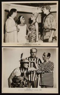 9y977 PAJAMA PARTY 2 8x10 stills '64 Buster Keaton as Native American, Annette Funicello, Tommy Kirk