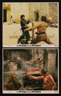 9y433 STRANGER & THE GUNFIGHTER 2 8x10 mini LCs '76 Antonio Margheriti kung fu spaghetti western!
