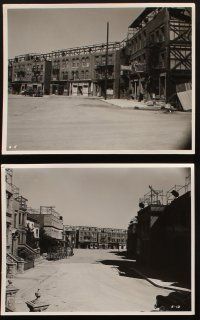 9y648 COLUMBIA STUDIOS BACKLOT 6 8x10 stills '51 cool images of movie sets by Cronenweth!