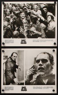 9y487 DAY OF THE DEAD 12 8x10 stills '85 George Romero's Night of the Living Dead sequel, candid!