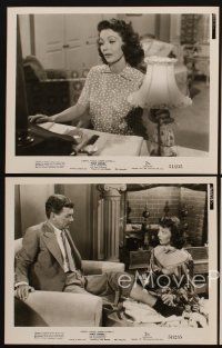 9y744 HALF ANGEL 4 8x10 stills '51 Loretta Young close up & playing with Joseph Cotten's feet!