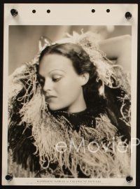 9y864 KATHERINE DEMILLE 3 8x11 key book stills '34-35 wearing wild outfits, close up and full length