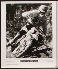9y576 ONE CHANCE TO WIN 8 8x10 stills '76 Tony Distefano, motocross motorcycle racing!